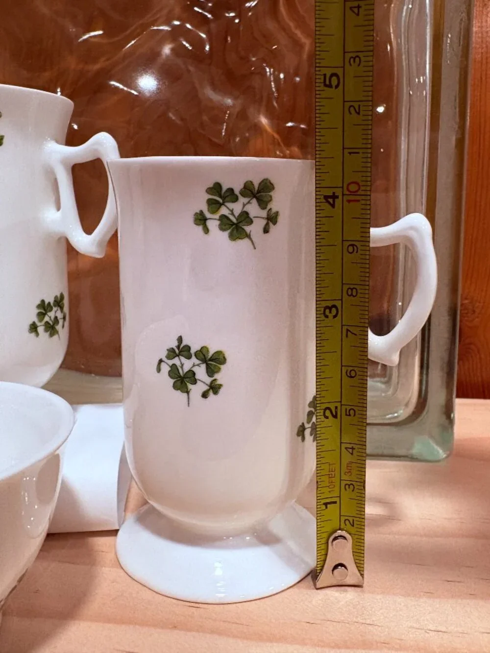 Royal Tara Shamrock - Fine Bone China - Ireland 4 Pc Creamer, Sugar, and Mugs